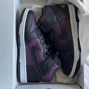 Nike Fragment Design x Dunk High “Beijing” (M-7.5) (W-9) Wine/Black-White